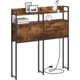 vidaXL skladišno uzglavlje dimljeni hrast 90 cm konstruirano drvo | shoptok.hr