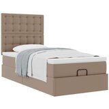 vidaXL okvir kreveta s madracem cappuccina 90x200cm umjetna koža | shoptok.hr