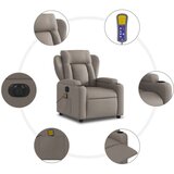  Električni masažni naslanjač taupe blago, (20923348) | Shoptok.si