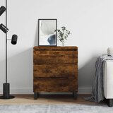 vidaXL Komoda dimljeni hrast 60x35x70 cm inženirski les | Shoptok.si