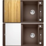 Blanco sudoper AXIA III 5 S InFino SILGRANIT ANTRACIT, daska drvo, s dalj. upr. | shoptok.hr