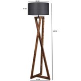  Stojeća lampa MAČKA 1xE27/60W/230V crna/smeđa | Eponuda.com