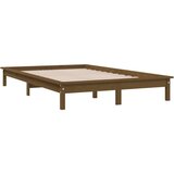  Posteljni okvir medeno rjav 180x200 cm trdna borovina 6FT, (20684817) | Shoptok.si