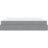  Okvir kreveta s madracem s madracem 2 pcs Svjetlosiva tkanina | shoptok.hr