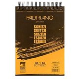 No Statovac Schizzi, blok, sa spiralom gore, A5, 90gr, 60 lista, Fabriano Cene
