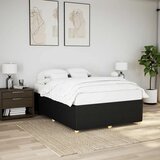  Okvir za krevet bez madraca crni 140 x 190 cm od tkanine | shoptok.hr