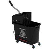 Nesta Čistilni voziček 20 L, črn, vedro z ožemalnikom, 2 komori, voziček za mop, učinkovito čiščenje, (5000493272) | Shoptok.si