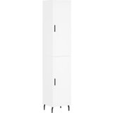 Maison Chic Visoka omara - Komoda - Predalnik bela 34,5x34x180 cm inženirski les, (21721774) | Shoptok.si