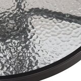 springos stakleni okrugli vrtni stol, crni 60 cm | shoptok.hr