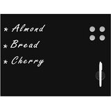  Zidna crna magnetna ploča od stakla 80 x 60 cm | shoptok.hr