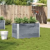 vidaXL Vrtna sadilica siva 100x50 cm od masivne borovine | shoptok.hr