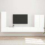  Set zidnog ormarića za TV 6 kom. Visoki sjaj bijela | Shoptok.si