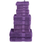  12-dijelni vrhunski set ručnika SOLUND ljubičasti 600 gsm | shoptok.hr