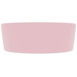 vidaXL Luksuzni umivaonik mat ružičasti 36 x 13 cm keramički | shoptok.hr