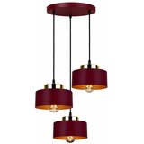  Luster na sajli IGNIA 3xE27/60W/230V bordo/zlatna | Eponuda.com
