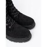 Shelvt Black lace-up workers on a massive sole | shoptok.hr