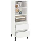  Visoka komoda sjajna bijela 40x36x110 cm od konstruiranog drva | shoptok.hr