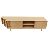 Woodman TV omarica v hrastovem dekorju v naravni barvi 189x50x44 cm Shift – | Shoptok.si