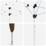  Rastezljivi šator za svadbe - šator za zabave Sivo-smeđa 575 x 288 x 245 cm | shoptok.hr