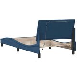  posteljni okvir brez vzmetnice Modra 100x200cm Tkanina | Shoptok.si