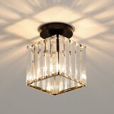 Glamaris Lestenec Mini Modern Crystal LED stropna svetilka, idealna za hodnik, vhod, restavracijo, bar, z vtičnico E27 (črna), (21163270) Cene