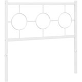  The Living Store Kovinsko vzglavje belo 90 cm - Vzglavje, (21498723) | Shoptok.si