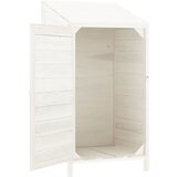  Vrtno spremište bijelo 55 x 52 x 112 cm od masivne jelovine | shoptok.hr