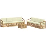  Set vanjskih sofa 9 kom. Bijela i krem Poliester 59 x 59 x 37 cm | shoptok.hr