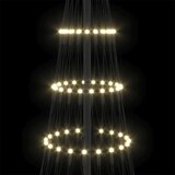 vidaXL LED božićno drvce Topla bijela 138.5 x 138.5 x 399 cm Metal | shoptok.hr