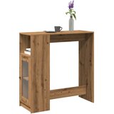 vidaXL Barska miza s policami artisian hrast 101x40x103,5 cm inž. les Cene