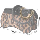 Just Cavalli Torba za čez ramo karamel / svetlo rjava / črna | Shoptok.si
