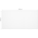  Zaštita za stol mat 200x100 cm 1,6 mm PVC | shoptok.hr
