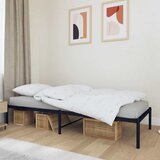 Metalni okvir za krevet crni 90 x 190 cm u