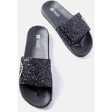 Gemre Black Glitter Children's Slides Boncoeur | Shoptok.si