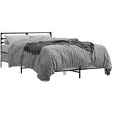 Maison Chic Posteljni okvir - Dvoposteljna postelja - Zakonska postelja siva sonoma 140x200 cm inž. les in kovina-J15217, (21773323) | Shoptok.si