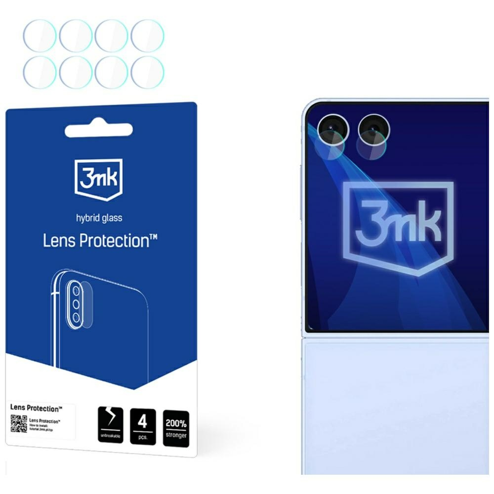 Hibridno steklo za kamero za Samsung Galaxy Z Flip7 4 kos