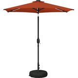 vidaXL Suncobran za vrt s LED svjetlima i postoljem 230 x 230 cm - Terakota 2 3 x 2 3 m | shoptok.hr