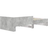  Okvir kreveta s uzglavljem Betonska siva 80 x 200 cm | shoptok.hr