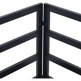 vidaXL Sjedeća garnitura za vrt s jastukom 12 pcs Crna Aluminij | shoptok.hr