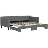 Dnevni krevet na razvlačenje bez madraca tamnosivi 90 x 200 cm | shoptok.hr