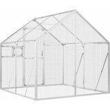  Kavez za ptice srebrni 1,79x2x1,85 m aluminijski | shoptok.hr