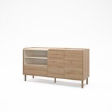Marckeric Komoda u dekoru hrasta u prirodnoj boji 141x75,5x44 cm Monza – | shoptok.hr