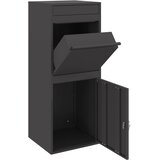  Sandučić za pakete s pohranom Crna 47,5 x 38 x 59 cm Čelik | shoptok.hr
