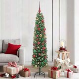 vidaXL Umjetno božićno drvce Zelena 180 cm PVC i čelik i plastika | shoptok.hr