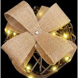 vidaXL Dekoracija Darilne Škatle 3 pcs Toplo bela Ratan | Shoptok.si