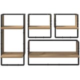 Set zidnih polica Zidne 4 pcs Umjetnički hrast 65 x 25 x 30 cm | shoptok.hr