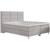 CARRYHOME postelja z vzmetnico 180 cm x 200 cm , tekstil siva Cene