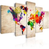  Slika - World Map: Abstract Fantasy 100x50 Cijene