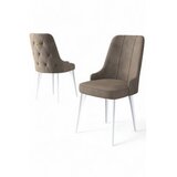 Hanah home set 4 stolice newa cappuccino white Cene