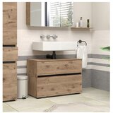 Støraa Ormarić za ispod umivaonika u dekoru hrasta u prirodnoj boji 80x55 cm Wisla – | shoptok.hr